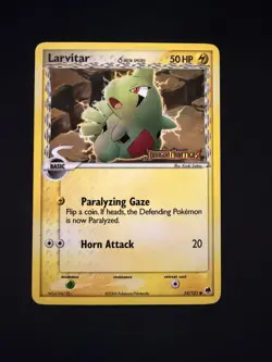 Larvitar Pokemon TCG Dragon Frontiers 51/101 Stamped Reverse Holo - Image 1