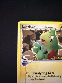 Larvitar Pokemon TCG Dragon Frontiers 51/101 Stamped Reverse Holo - Image 2
