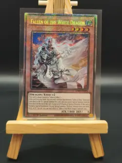 YUGIOH BPRO EN024 Fallen of the White Dragon Starlight Rare 1st Edition Drachen - Image 2