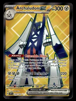 Archaludon ex 224/191 Ultra Rare Surging Sparks Pokemon Card - Image 1