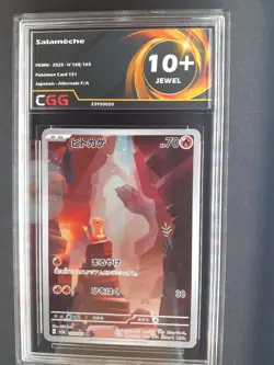 Carte pokemon Salameche Gradee CGG 10+ Jewel Pokemon Card 151 168/165 23950020 - Image 1