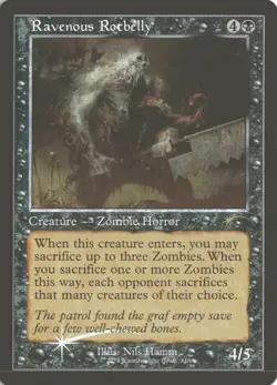 MTG Ravenous Rotbelly (849) *Foil* Retro Frame Secret Lair: Bonus MT/NM Zombies - Image 1