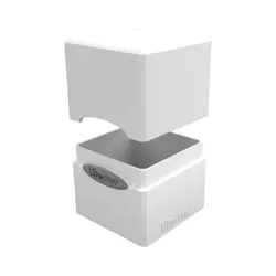 Ultra Pro Arctic White Satin Cube Deck Box Card Compartment Storage Case mtg - Image 2
