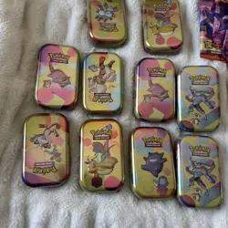 Pokemon TCG Scarlet & Violet 151 Mini Tin - 10 Tins (20 Packs) + gengar packs 13 - Image 2