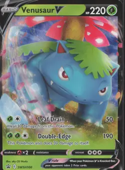 Pokemon TCG - Venusaur V - SWSH100 - SWSH: Sword & Shield Promo Cards (96) - Image 1