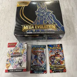Pokemon TCG Pokemon Mega Evolution Elite Trainer Box Prismatic Booster & 2 Packs - Image 1