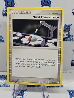 Night Maintenance 113/123 Mysterious Treasures Pokemon - LP - Image 1