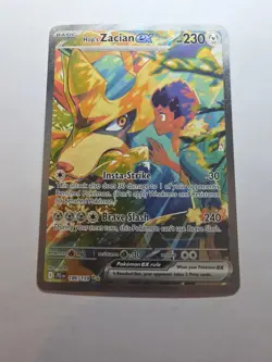 Hop's Zacian ex 186/159 Pokemon TCG Journey Together SIR NM - Image 1