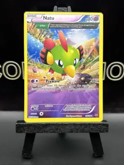 Natu 28/108 XY Roaring Skies Full Art Reverse Holo Delta Pokemon TCG 2015 LP - Image 2