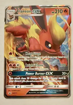 Full Art Flareon GX SM171 Promo NM TCG Pokemon - Image 2