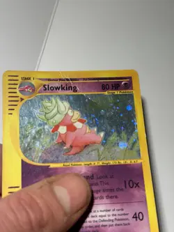 Pokemon TCG Slowking Holo Card Aquapolis H22/H32 - Swirl - Image 2