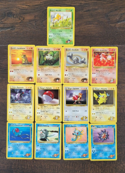 Pokemon Gym Heroes - Assorted Cards, 1999 - Set of 13 Cards - Image 1