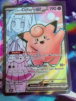 Lillie's Clefairy ex 173/159 Journey Together English Pokemon - Image 1