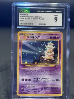 Slowking Holo #199 Japanese Neo Genesis 2000 Pokemon CGC 9 w Swirl 🌀👑 - Image 1