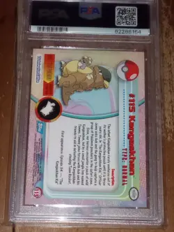 Pokemon Topps T.V 2000 Kangaskhan Animation Foil Series 2 #115 PSA 10 GEM MINT - Image 2