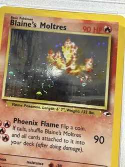 2000 Pokemon Gym Heroes - Blaine’s Moltres Holo #1 MINT PSA 9 - Image 2