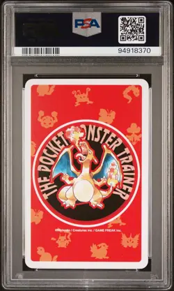 1996 POKEMON RED PLAYING CARDS 005 CHARMELEON 4 OF CLUBS PSA 10 GEM MINT POKER - Image 2