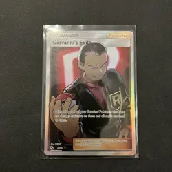 Giovanni's Exile 67/68 Hidden Fates Full Art Rare Pokemon Card - Image 1