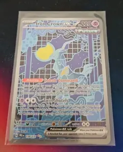 Pokemon Iron Crown EX Prismatic Evolutions SIR 158/131 MINT - Image 1