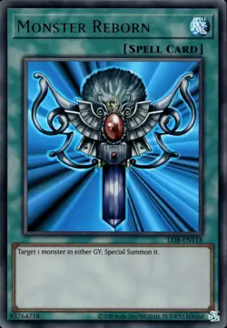 Monster Reborn 25th Ann. Ultra Rare LOB-EN118 Yu-Gi-Oh! - Image 1