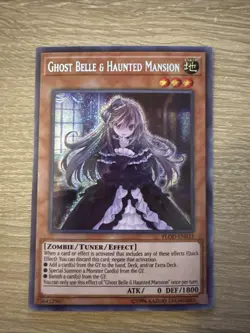 Yu-Gi-Oh Ghost Belle & Haunted Mansion FLOD-EN033 NM Secret Rare - Image 1