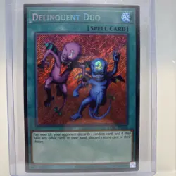 Delinquent Duo LCKC-EN101 Secret Rare Foil Mint Condition Unlimited Edition - Image 1
