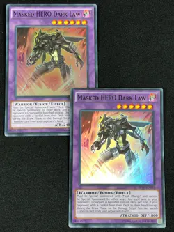 YUGIOH MASKED HERO DARK LAW SDHS-EN044 SUPER X2 (NM) - Image 1