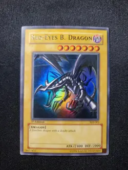 Red-Eyes B. Dragon SDJ-001 Ultra Rare 1st Edition LP Yugioh Tcg See Pics - Image 1