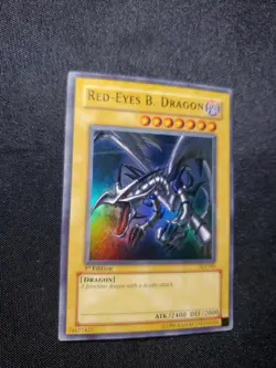 Red-Eyes B. Dragon SDJ-001 Ultra Rare 1st Edition LP Yugioh Tcg See Pics - Image 2