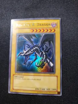 Red-Eyes B. Dragon SDJ-001 Ultra Rare 1st Edition LP Yugioh Tcg See Pics - Image 3
