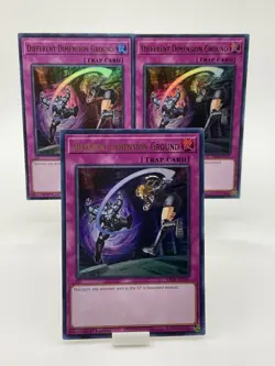 Yu-Gi-Oh! Different Dimension Ground RA04-EN101 Ultra Rare 1st Ed. X3 (Play Set) - Image 1