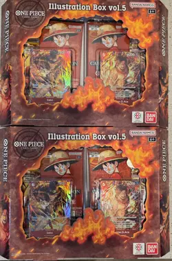One Piece TCG Illustration Box Vol 5 BUNDLE SEALED x2 SEE DESCRIPTION - Image 1