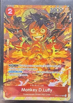 Monkey.D.Luffy (024) (Parallel) OP01-024 Romance Dawn Foil. Very First OP01 Set - Image 1