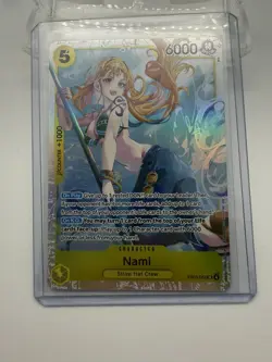 Bandai One Piece Card Game Nami EB03-053 SR 6000 Counter +1000 Character Card - Image 1