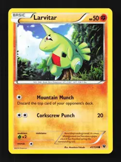 Larvitar 41/124 Fates Collide English Pokemon Card TCG - Image 1