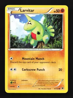 Larvitar 41/124 LP Fates Collide English Pokemon Card TCG - Image 1