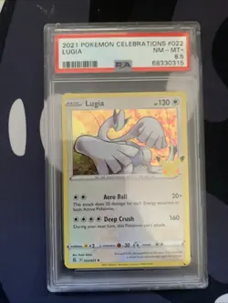 Pokemon TCG Lugia Celebrations Holo Rare Card 022/025 2021 Psa 8.5 - Image 1