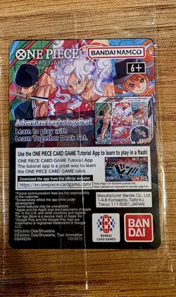 One Piece Monkey.D.Luffy College US Voyage Card P-055 *Original Sealed Pack* - Image 2