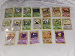 Pokemon Cards ~ Four 1st Editions & 15 Vintage Cards ~ All In Sleeves - Image 1