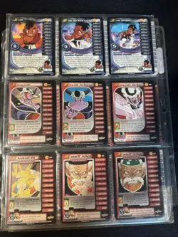 Score Dragon Ball Z CCG Mixed Card Lot Uub King Cold Vegeta Combat Cards - Image 1
