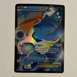 Pokemon Blastoise EX 150/160 XY Ultra Rare Full Art Holo 180 HP Card - Image 1