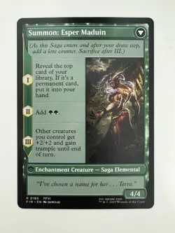 Esper Origins / Summon: Maduin MTG Magic the Gathering Card NM Near Mint FIN - Image 2