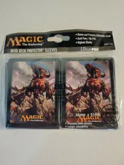 MTG Born of the Gods Xenagos Sleeves (80ct) *Brand New and Factory Sealed* - Image 1