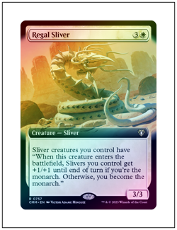 1x Regal Sliver, Extended Art Foil, Magic MTG NM - Image 1