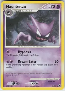 Pokemon TCG Haunter 50/130 Diamond and Pearl Uncommon card Normal - Image 1