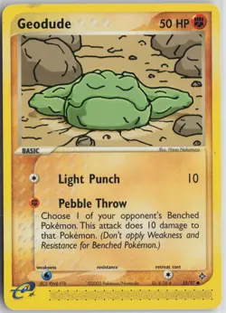 Pokemon Geodude - 55/97 Dragon LP card - Image 1