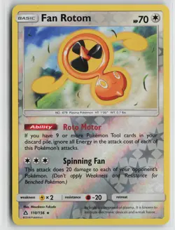 Pokemon Fan Rotom 110/156 SM - Ultra Prism Reverse Holo card - Image 1