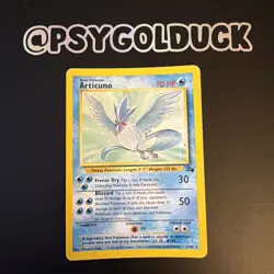 Articuno 17/62 | Base Set Fossil | Non Holo Pokemon Card MP - Image 1