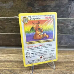 Dragonite 19/62 Non Holo Fossil Set Rare Pokemon WOTC MP/Played - Image 2