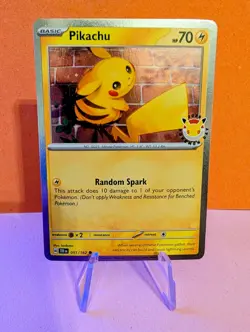 2026 Pikachu 051/162 Pokemon Day 30th Anniversary Stamped Promo - Image 1